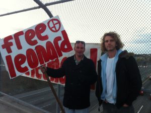 I am a free Leonard. But this guy is campaigning to get Leonard Peltier free from jail. Kudos.
